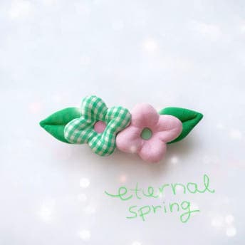 (2차 오더) 늘 봄, eternal spring 투인원 2 size, 그리너리 플라워 목걸이